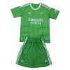 Officiële Voetbalshirt + Korte Broek Doelman Arsenal 2025-26 Groene - Kids